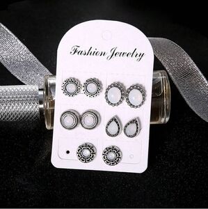 5 Set Vintage Stud Earrings Small Earrings Vintage Earrings For Her Gift